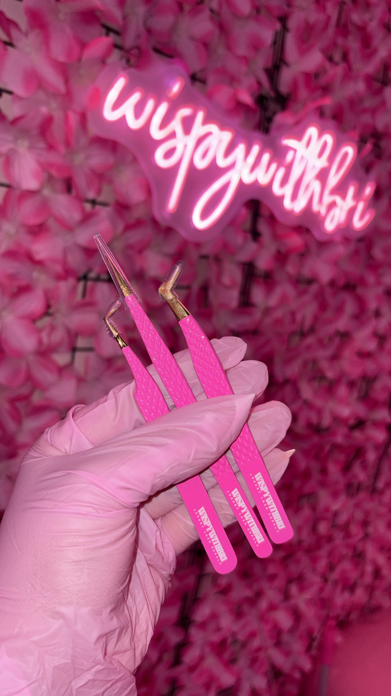 Pink/Gold Tip Tweezer Collection